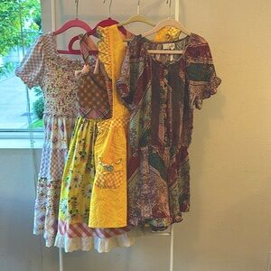 Matilda Jane bundle three dresses + one romper girls size 10 excellent condition